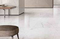 Carrara সুপার হোয়াইট মার্বেল চীনামাটির বাসন টাইল 12 মিমি পুরুত্ব অ্যাসিড প্রতিরোধী