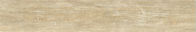 অ্যাস্পেনউড ক্যাফে শপ আউটডোর ডিউক বেইজ কাঠের তক্তা চীনামাটির বাসন টাইল 200*1200 MM সাইজ