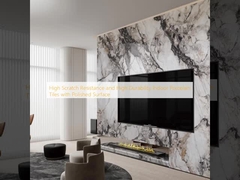 উচ্চ স্ক্র্যাচ প্রতিরোধের এবং উচ্চ স্থায়িত্ব ইনডোর পোরসেলান টাইলস পোলিশ পৃষ্ঠ সঙ্গে