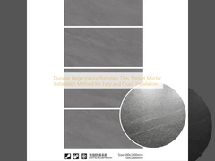 টেকসই বেইজ ইনডোর চীনামাটির টাইলস, সহজে এবং দ্রুত স্থাপনের জন্য থিনসেট মর্টার ইনস্টলেশন পদ্ধতি