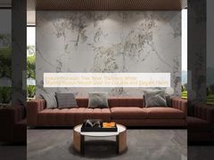 টেকসই এবং মার্জিত মেঝে জন্য ইনডোর চীনামাটির টালি ৯মিমি পুরুত্ব সাদা মার্বেল/বিভ্রম/কাঠের শস্য