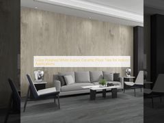 চকচকে পালিশ করা সাদা ইন্ডোর সিরামিক ফ্লোর টাইলস, যা অভ্যন্তরীণ ব্যবহারের জন্য