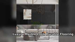 বিলাসবহুল মার্বেল লুক চীনামাটির বাসন টাইল টেকসই 9 মিমি ফ্লোরিং