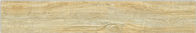 20x120cm সাইজ ক্রিম হলুদ কৃত্রিম ভিলা গ্লাসেড চীনামাটির বাসন সিরামিক কাঠের মেঝে টাইলস বিল্ডিং উপকরণ ইনডোর টালি