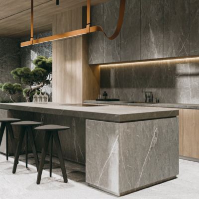 কাস্টমাইজযোগ্য ধূসর মার্বেল লুক সিরামিক ফ্লোর টাইলস, ১২মিমি পুরুত্ব