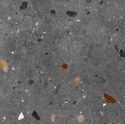 Terrazzo মার্বেল 600x600mm ম্যাট সিরামিক ফ্লোর টাইল অ্যান্টি স্লিপ